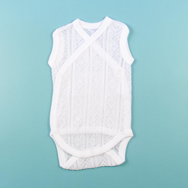 Body cruzado sin mangas perlé